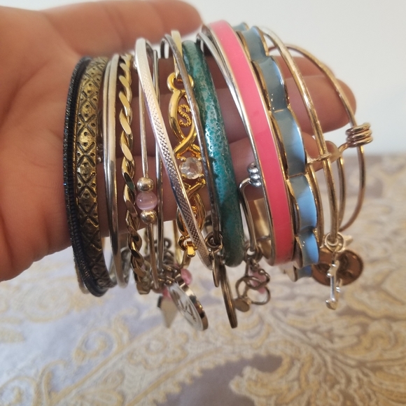 Jewelry - Large Lot of Bangle Bracelets